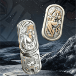 Cupronickel with pixel‑dog plate-Ships late Sep