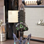 Aluminum Black main body + Green Glow Lines + Titanium Tuning Fork