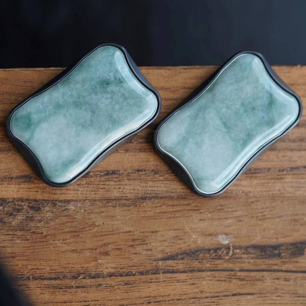 Peacock Aura Sand Jadeite  Plates（No Main Body)