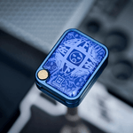Stainless steel-blue-Blasted