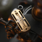 Brass- long slide 5 beads track (without main body)