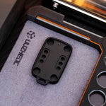 Bottom slider with lanyard hole