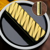 Titanium-Dense Magnetic Polished + Anodized Gold-Ships in 10 days